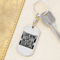 Do A Lot Of Hunter'S Keychain Gift Stainless Steel or 18k Gold Dog Tag Keyring-Express Your Love Gifts
