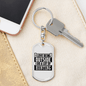 Do A Lot Of Hunter'S Keychain Gift Stainless Steel or 18k Gold Dog Tag Keyring-Express Your Love Gifts