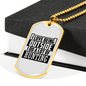 Do A Lot Of Hunting Necklace Stainless Steel or 18k Gold Dog Tag 24" Chain-Express Your Love Gifts
