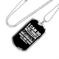 Do All Things Philippians 4:13 Necklace Stainless Steel or 18k Gold Dog Tag 24" Chain-Express Your Love Gifts