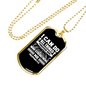 Do All Things Philippians 4:13 Necklace Stainless Steel or 18k Gold Dog Tag 24" Chain-Express Your Love Gifts