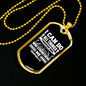 Do All Things Philippians 4:13 Necklace Stainless Steel or 18k Gold Dog Tag 24" Chain-Express Your Love Gifts