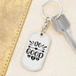 Do Good Arrow Heart Keychain Stainless Steel or 18k Gold Dog Tag Keyring-Express Your Love Gifts