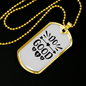 Do Good Heart Necklace Stainless Steel or 18k Gold Dog Tag 24" Chain-Express Your Love Gifts