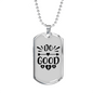 Do Good Heart Necklace Stainless Steel or 18k Gold Dog Tag 24" Chain-Express Your Love Gifts