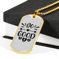 Do Good Heart Necklace Stainless Steel or 18k Gold Dog Tag 24" Chain-Express Your Love Gifts