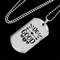 Do Good Heart Necklace Stainless Steel or 18k Gold Dog Tag 24" Chain-Express Your Love Gifts