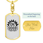Do Good Sun Rays Keychain Stainless Steel or 18k Gold Dog Tag Keyring-Express Your Love Gifts