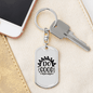 Do Good Sun Rays Keychain Stainless Steel or 18k Gold Dog Tag Keyring-Express Your Love Gifts
