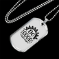 Do Good Sunlight Necklace Stainless Steel or 18k Gold Dog Tag 24" Chain-Express Your Love Gifts