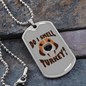 Do I Smell Turkey Necklace Stainless Steel or 18k Gold Dog Tag 24" Chain-Express Your Love Gifts