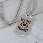 Do I Smell Turkey Necklace Stainless Steel or 18k Gold Dog Tag 24" Chain-Express Your Love Gifts