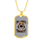 Do I Smell Turkey Necklace Stainless Steel or 18k Gold Dog Tag 24" Chain-Express Your Love Gifts