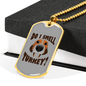 Do I Smell Turkey Necklace Stainless Steel or 18k Gold Dog Tag 24" Chain-Express Your Love Gifts