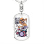 Do It Everyday Keychain Dog Tag Stainless Steel or 18k Gold-Express Your Love Gifts