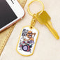 Do It Everyday Keychain Dog Tag Stainless Steel or 18k Gold-Express Your Love Gifts