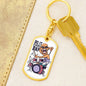Do It Everyday Keychain Dog Tag Stainless Steel or 18k Gold-Express Your Love Gifts