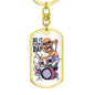 Do It Everyday Keychain Dog Tag Stainless Steel or 18k Gold-Express Your Love Gifts