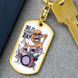 Do It Everyday Keychain Dog Tag Stainless Steel or 18k Gold-Express Your Love Gifts