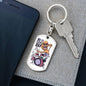 Do It Everyday Keychain Dog Tag Stainless Steel or 18k Gold-Express Your Love Gifts
