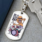 Do It Everyday Keychain Dog Tag Stainless Steel or 18k Gold-Express Your Love Gifts