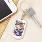 Do It Everyday Keychain Dog Tag Stainless Steel or 18k Gold-Express Your Love Gifts