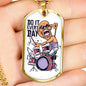 Do It Everyday Necklace Stainless Steel or 18k Gold Dog Tag 24" Chain-Express Your Love Gifts