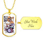 Do It Everyday Necklace Stainless Steel or 18k Gold Dog Tag 24" Chain-Express Your Love Gifts