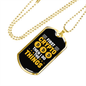 Do Things Bitcoin Crypto Necklace Stainless Steel or 18k Gold Dog Tag 24" Chain-Express Your Love Gifts
