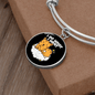 Do what I Cat Bracelet Stainless Steel or 18k Gold Circle Bangle-Express Your Love Gifts