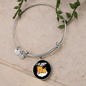 Do what I Cat Bracelet Stainless Steel or 18k Gold Circle Bangle-Express Your Love Gifts