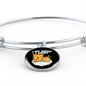 Do what I Cat Bracelet Stainless Steel or 18k Gold Circle Bangle-Express Your Love Gifts