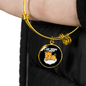 Do what I Cat Bracelet Stainless Steel or 18k Gold Circle Bangle-Express Your Love Gifts