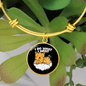 Do what I Cat Bracelet Stainless Steel or 18k Gold Circle Bangle-Express Your Love Gifts