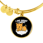 Do what I Cat Bracelet Stainless Steel or 18k Gold Circle Bangle-Express Your Love Gifts