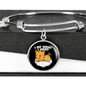 Do what I Cat Bracelet Stainless Steel or 18k Gold Circle Bangle-Express Your Love Gifts