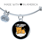 Do what I Cat Bracelet Stainless Steel or 18k Gold Circle Bangle-Express Your Love Gifts