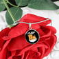 Do what I Cat Circle Necklace Stainless Steel or 18k Gold 18-22"-Express Your Love Gifts