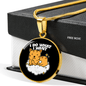 Do what I Cat Circle Necklace Stainless Steel or 18k Gold 18-22"-Express Your Love Gifts