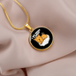 Do what I Cat Circle Necklace Stainless Steel or 18k Gold 18-22"-Express Your Love Gifts