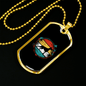 Doberman Necklace Stainless Steel or 18k Gold Dog Tag 24" Chain-Express Your Love Gifts