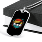 Doberman Necklace Stainless Steel or 18k Gold Dog Tag 24" Chain-Express Your Love Gifts