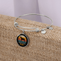 Doberman Pinscher Mom Bracelet Stainless Steel or 18k Gold Circle Bangle-Express Your Love Gifts