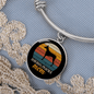 Doberman Pinscher Mom Bracelet Stainless Steel or 18k Gold Circle Bangle-Express Your Love Gifts