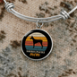 Doberman Pinscher Mom Bracelet Stainless Steel or 18k Gold Circle Bangle-Express Your Love Gifts