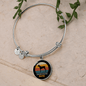 Doberman Pinscher Mom Bracelet Stainless Steel or 18k Gold Circle Bangle-Express Your Love Gifts
