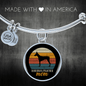 Doberman Pinscher Mom Bracelet Stainless Steel or 18k Gold Circle Bangle-Express Your Love Gifts