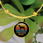 Doberman Pinscher Mom Bracelet Stainless Steel or 18k Gold Circle Bangle-Express Your Love Gifts