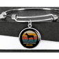 Doberman Pinscher Mom Bracelet Stainless Steel or 18k Gold Circle Bangle-Express Your Love Gifts