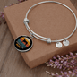 Doberman Pinscher Mom Bracelet Stainless Steel or 18k Gold Circle Bangle-Express Your Love Gifts